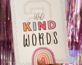 Groovy Glitter Class Rules Posters