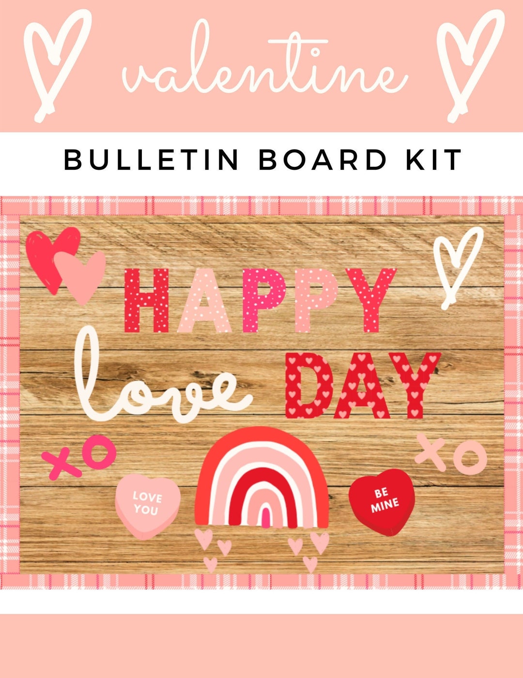 Happy Love Day Bulletin Board Kit [valentine's Day] - Etsy