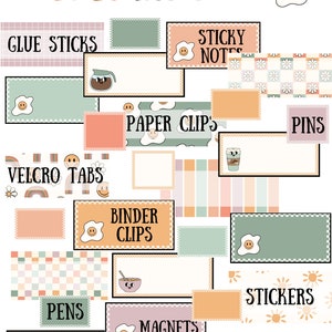 The Breakfast Club Teacher Toolbox Labels [editable]