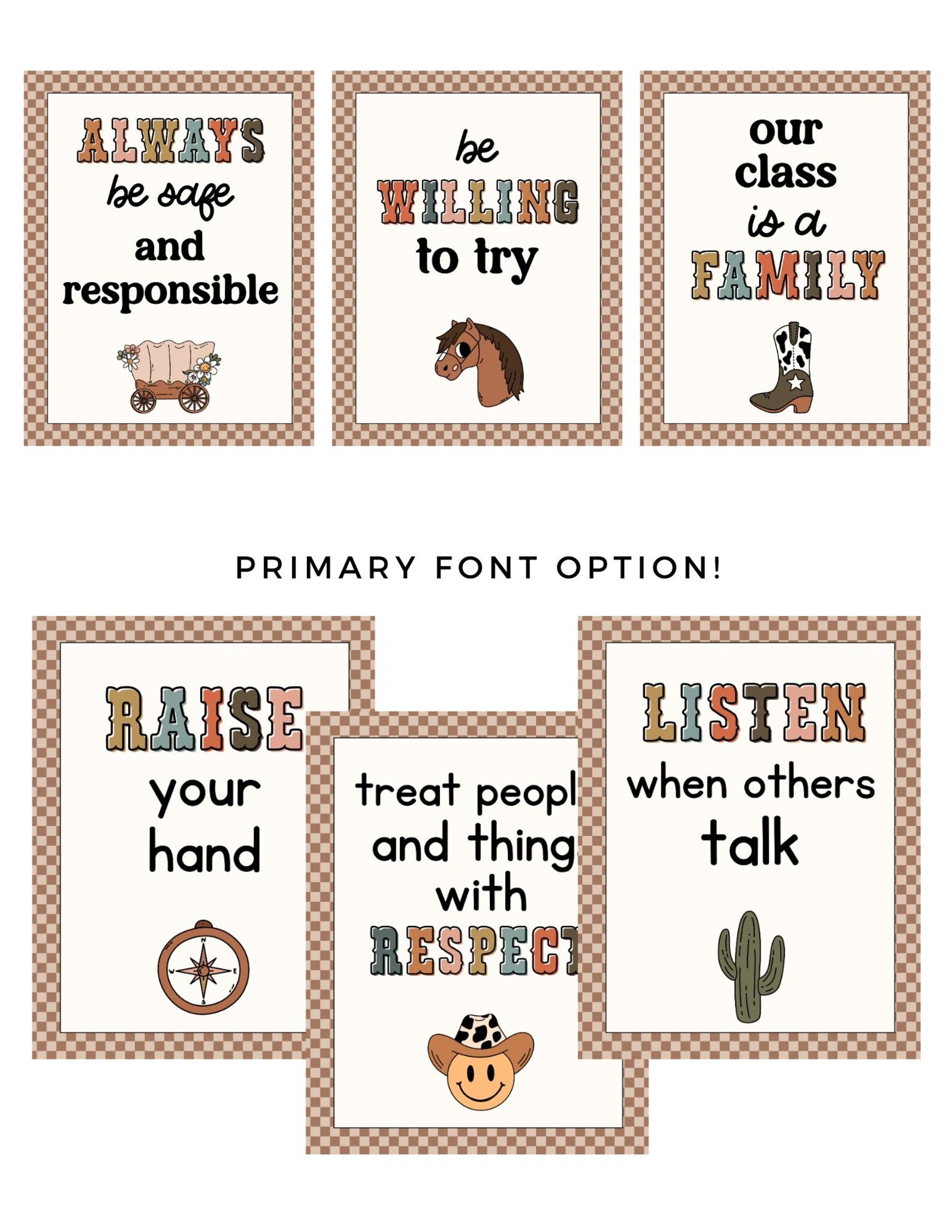 Wild Ruls Image Wild Wild West Class Rules Posters - Etsy