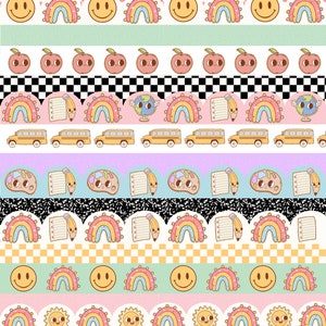 Groovy Back to School Bulletin Board Borders