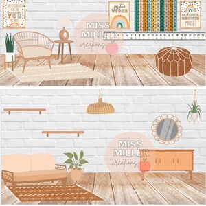 Boho Virtual Classrooms - Etsy
