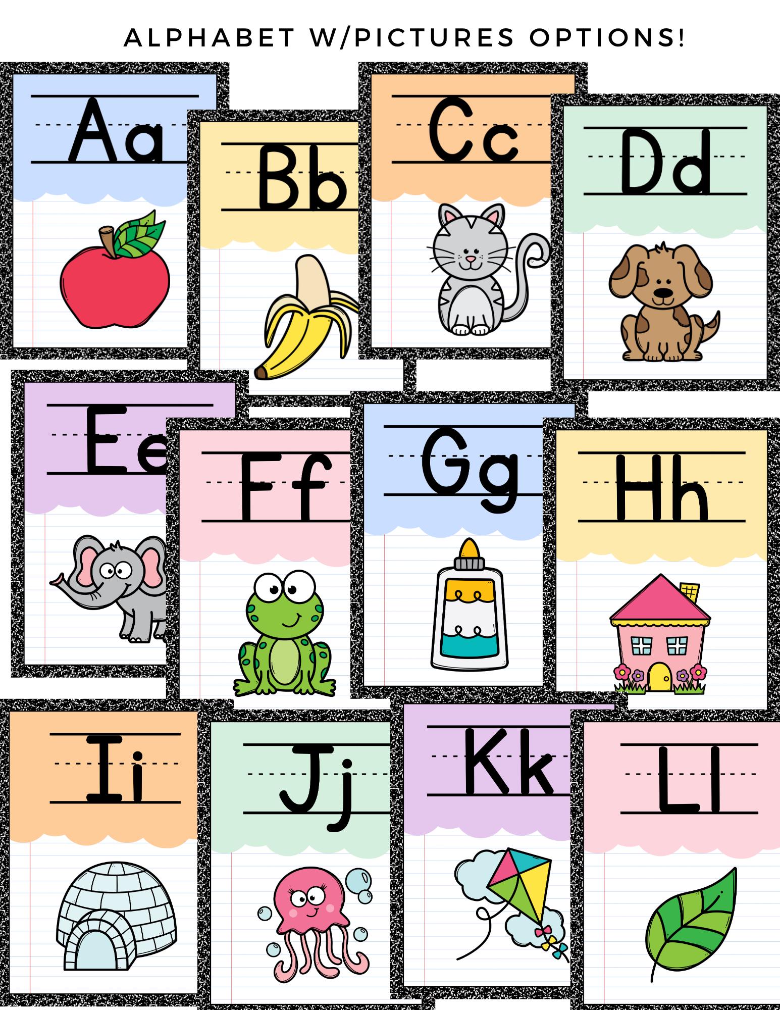 School Rules Classroom Alphabet Posters - Etsy