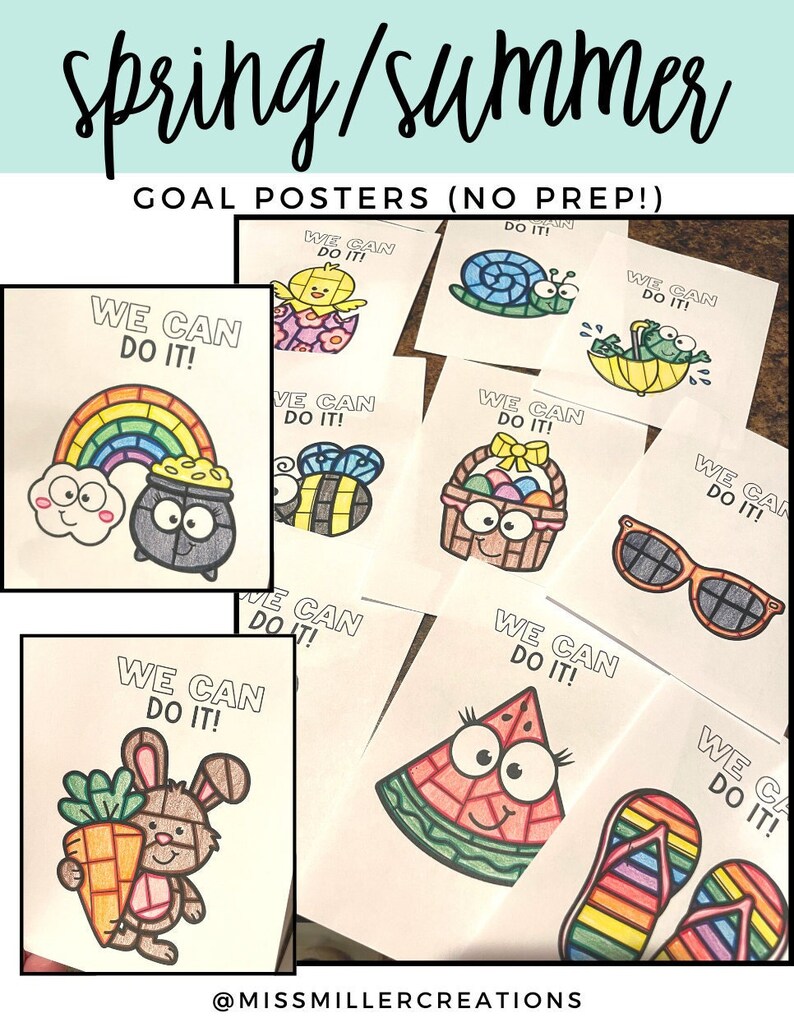 Spring/summer Goal Posters - Etsy