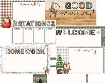 Winter Powerpoint Slides and Google Slides™ Templates for Teachers - Etsy