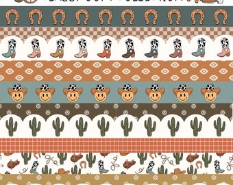 Wild Wild West Bulletin Board Borders Pack