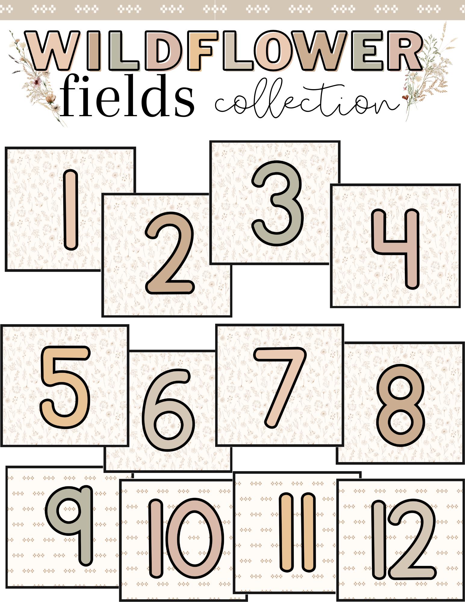 Wildflower Fields Book Box Labels