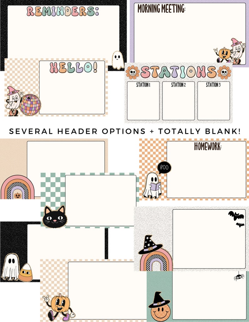 Groovy Halloween Google Slides Templates image 2