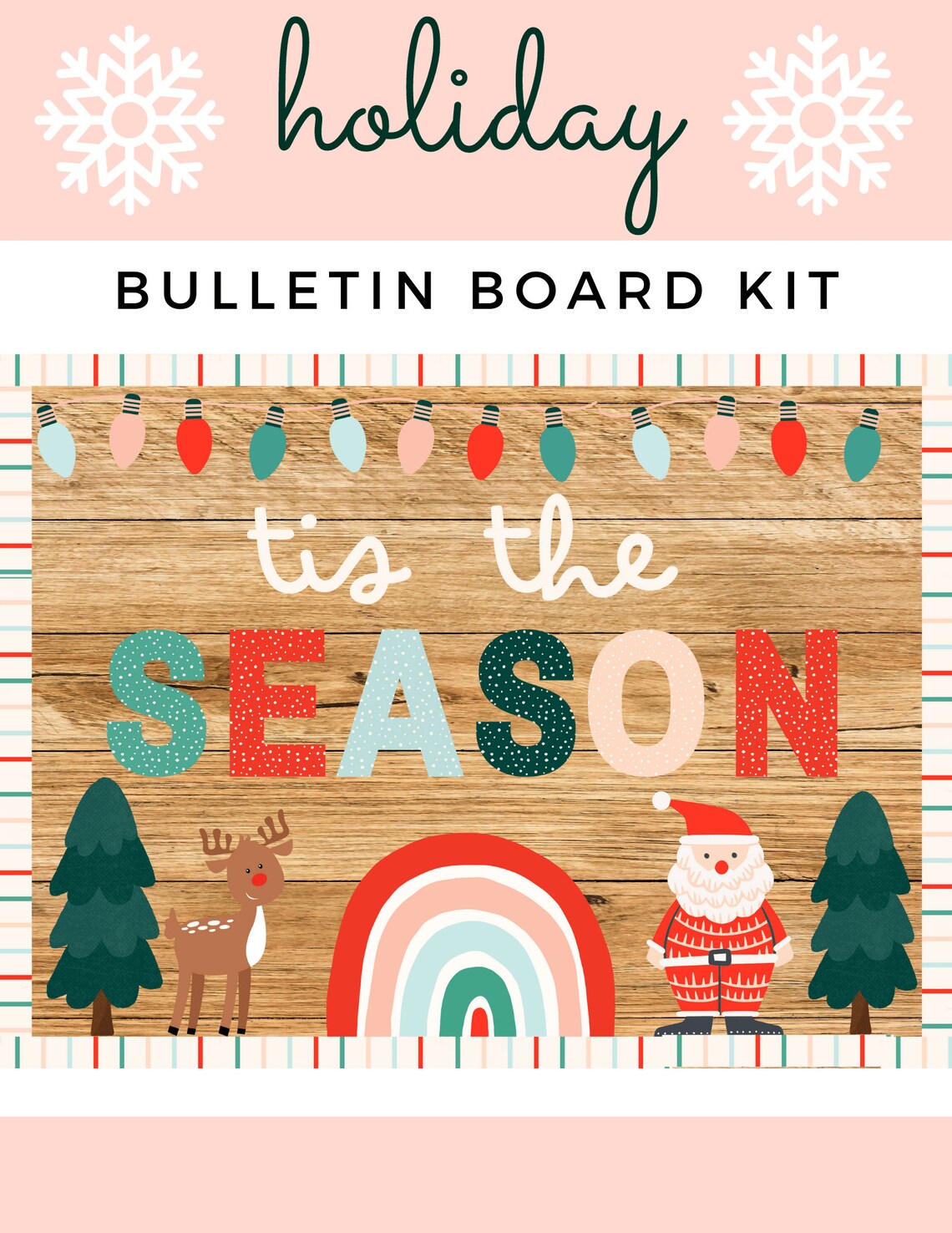 Tis the Season Bulletin Board Kit Etsy UK