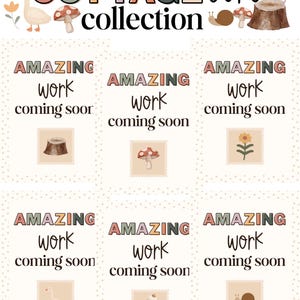 Cottagecore Amazing Work Coming Soon Posters