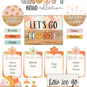 Groovy Boho Dismissal Chart