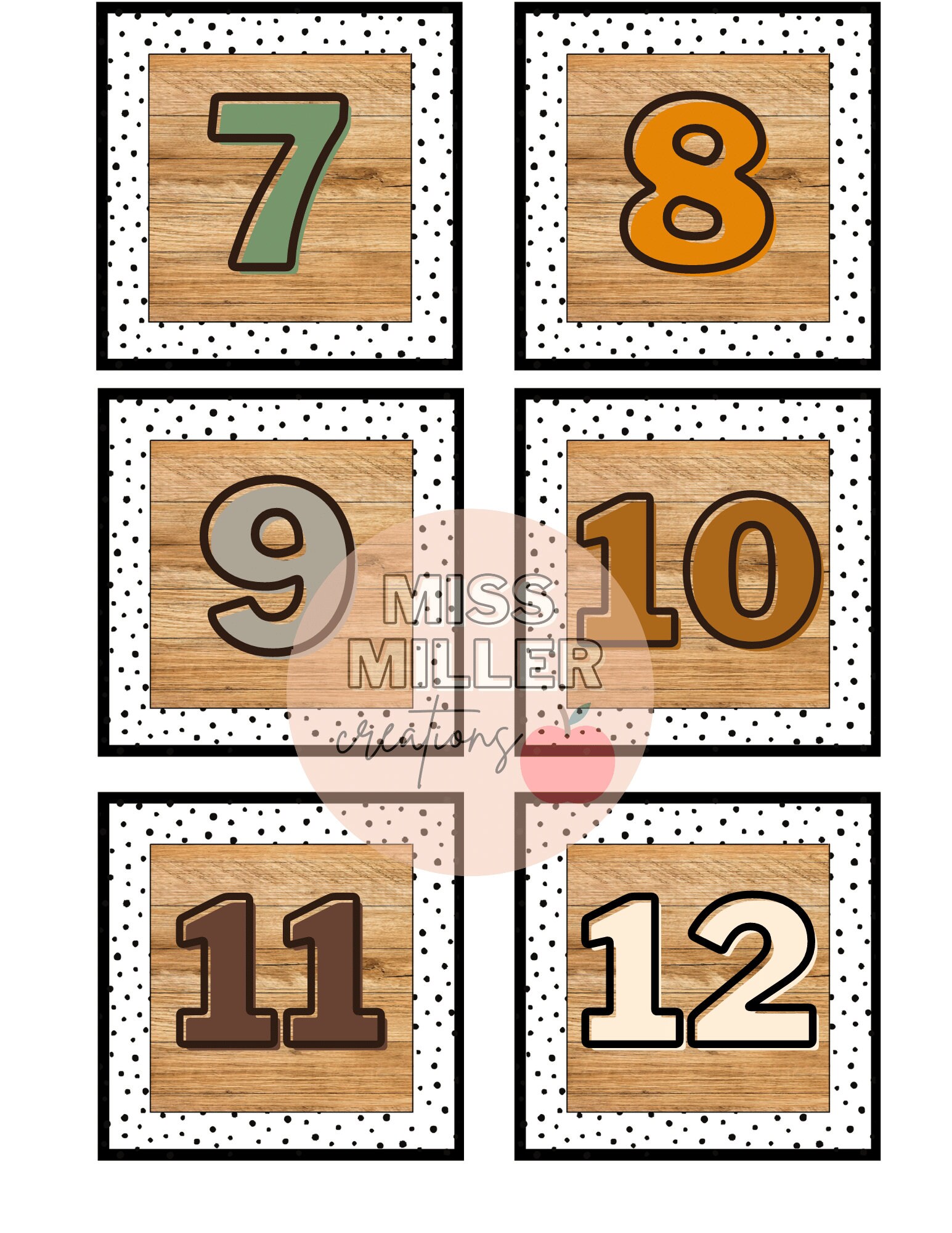 Woodland Interactive Classroom Calendar editable Etsy