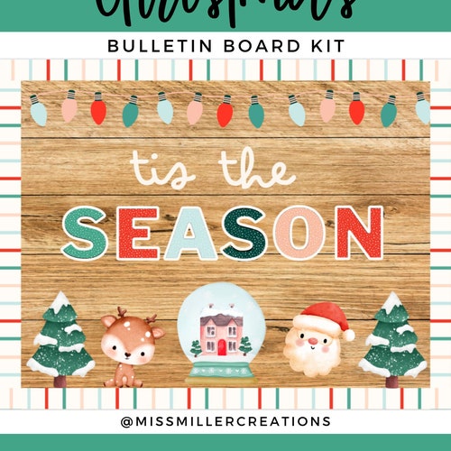 Tis the Season V.2 Bulletin Board Kit Etsy