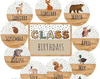 Woodland Class Birthday Display