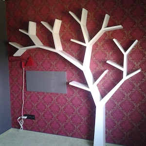 Live Edge Pine Tree,  Reclaimed Wood, Tree Bookshelves, Wooden Book stand, Wall Bookcases, Farmhouse Bookshelves, Decorative Library