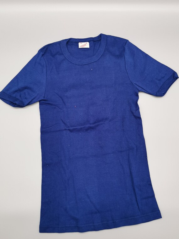 80er Deadstock Schiesser Kinder Rippshirt T-Shirt… - image 2