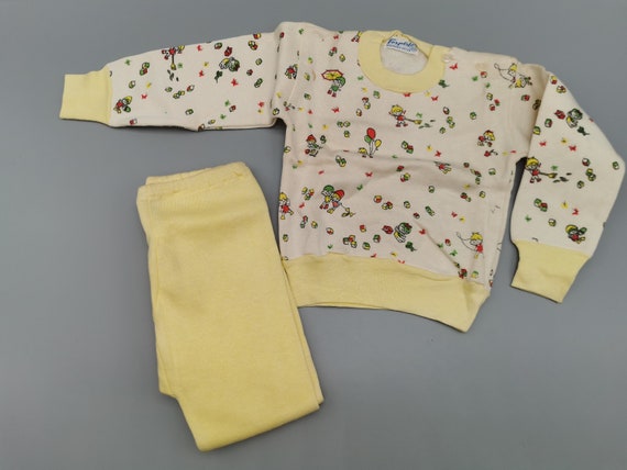 Original 50s deadstock children's pajamas pajamas… - image 1