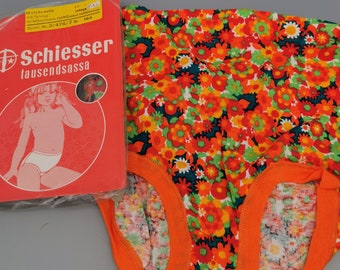 Original Schiesser 70s Underpants Panty Gr.164 Space Age Vintage Kids Women XXS 80s Deadstock NOS