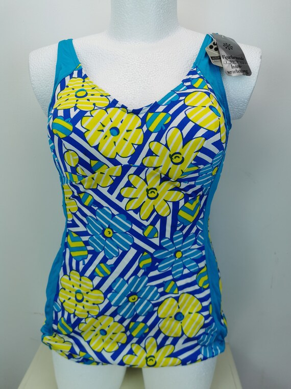 60s deadstock vintage swimsuit one-piece swimsuit… - image 3