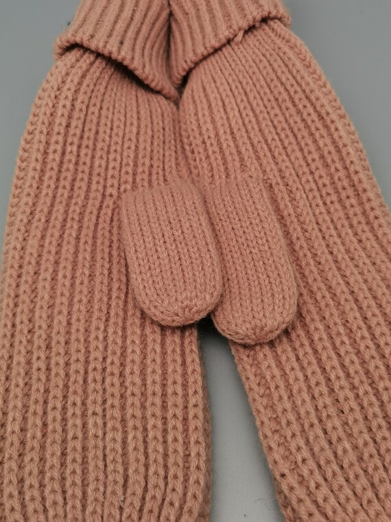 Original 70s Knitwear Norwegian Gloves Mittens Gr… - image 6