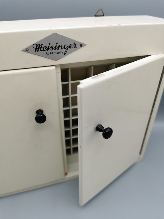 Vintage antique cabinet, tooth cabinet, collector's drawer cabinet, Bauhaus Art Deco cabinet, 20s jewelry, Meisinger dental factory