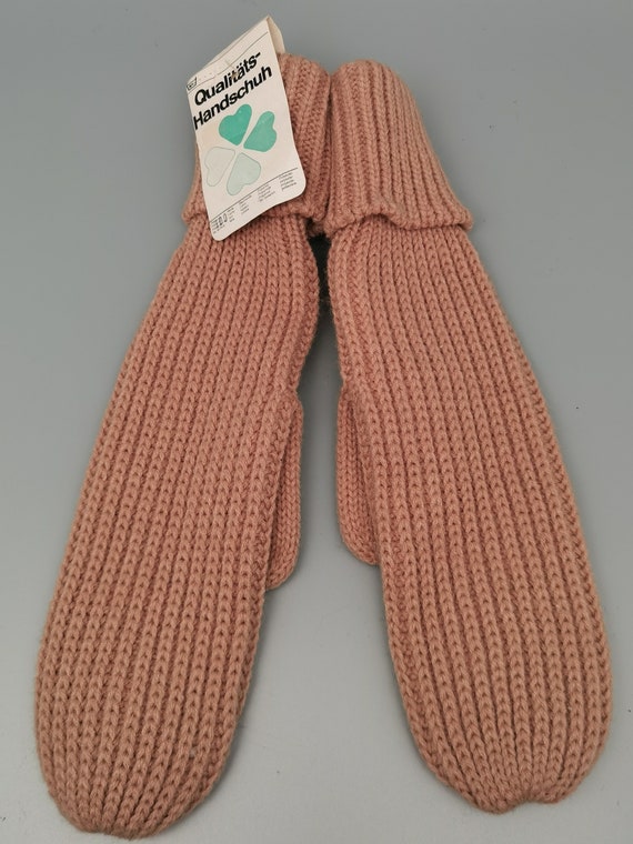 Original 70s Knitwear Norwegian Gloves Mittens Gr… - image 7
