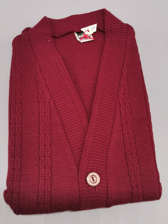 70s deadstock vintage men's knit vest slipover 60… - image 2