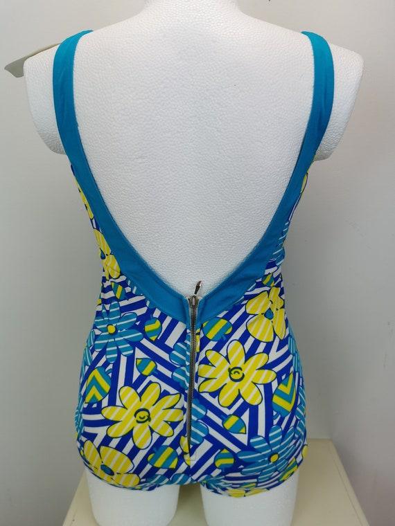 60s deadstock vintage swimsuit one-piece swimsuit… - image 6