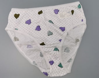 Original 80s Underpants Brief Gr.152/164 Hearts Vintage Children 90s Deadstock NOS