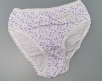 Original 80s Underpants Brief Gr.128/140 Flowers Streublümchen Vintage Children 90s Deadstock NOS