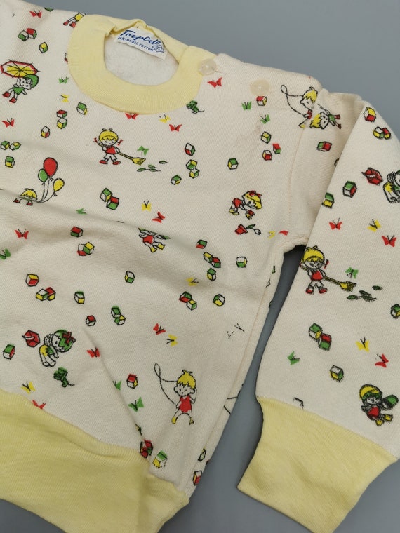 Original 50s deadstock children's pajamas pajamas… - image 3