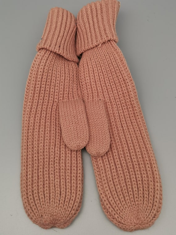Original 70s Knitwear Norwegian Gloves Mittens Gr… - image 5