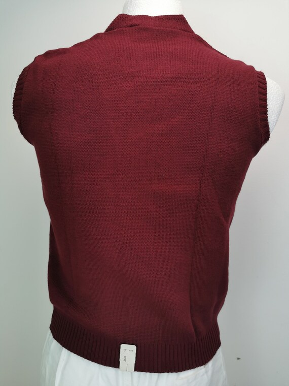 70s deadstock vintage men's knit vest slipover 60… - image 7