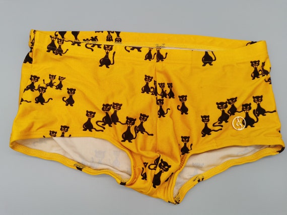 70s deadstock Susa vintage men's swimming trunks … - image 1