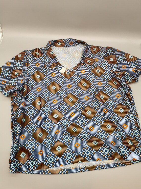 60s Deadstock Women's Short Sleeve Shirt Blouse 1… - image 7