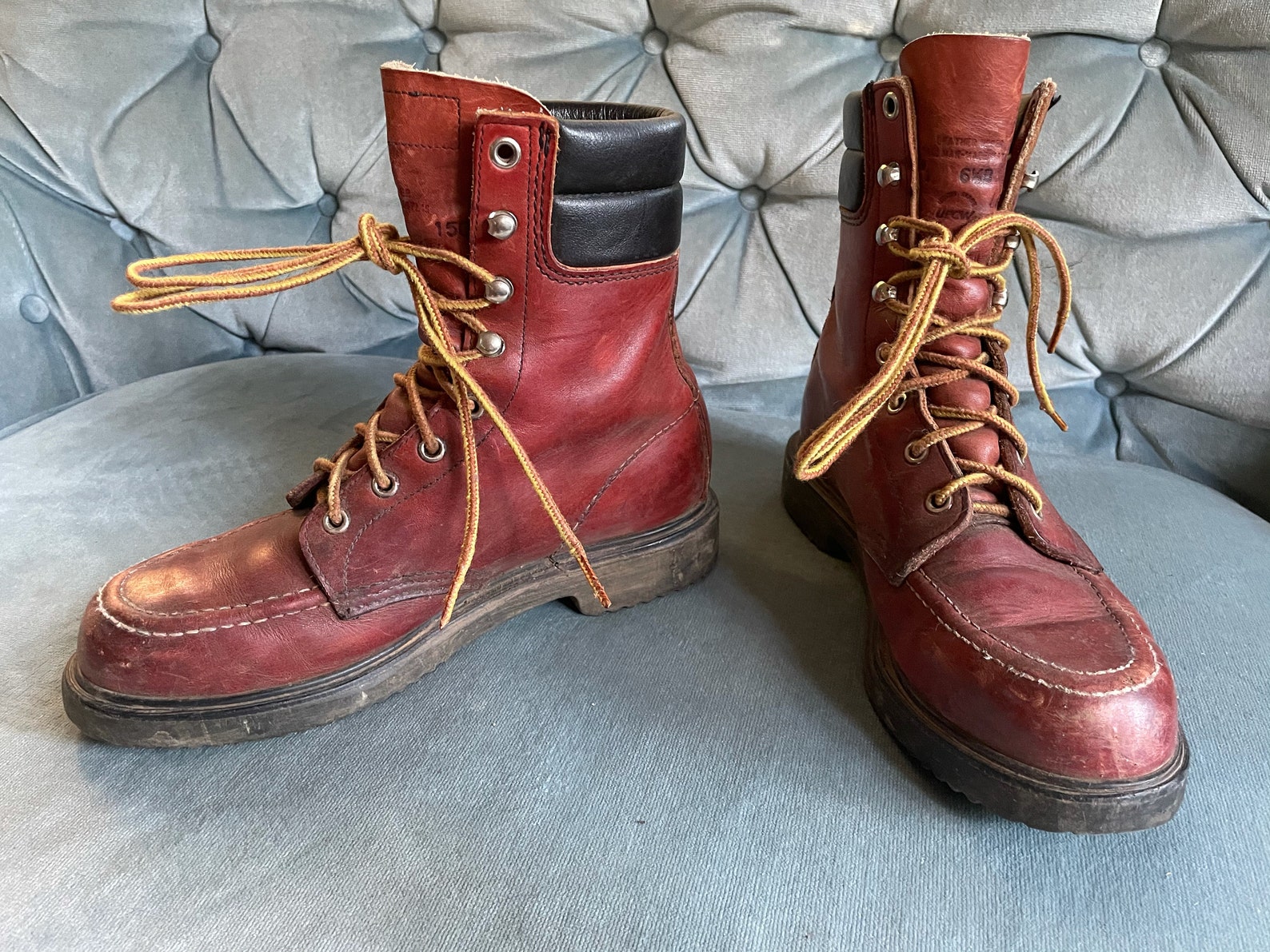 Vintage Redwing Boots Irish Setter Moccasin Toe - Etsy UK