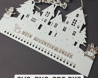 Adventskalender svg png dxf pdf
