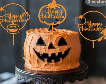 happy halloween topper svg, topper happy halloween svg,halloween lazer cut,Digital Cut File Instant Download,halloween svg,halloween bundle