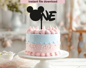 One topper svg One topper pdf svg dxf laser cutting One one topper cake svg