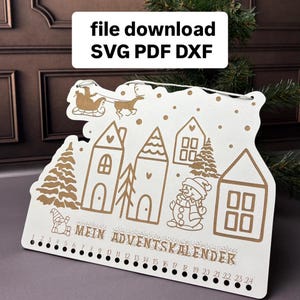 Adventskalender svg dxf pdf