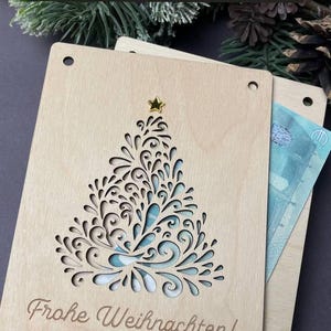Boże Narodzenie Geldgeschenkkarte SVG PDF PNG DXF, SVG, Geschenk-Weihnachtspostkarte Lasercut Vorlage, Weihnachtsgeschenk, Geldkartenvektor