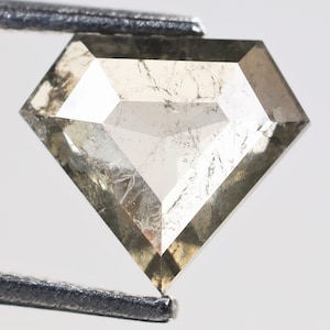 0,51 CT, 5,8 x 6,6 x 1,8 mm, natuurlijke losse diamant bruin zout en peper vijfhoekige vorm prachtige diamant, kwaliteitsdiamant, geboortesteen, S571