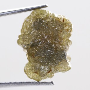 2.98 CT, 10.6 X 8.2 X 5.1 MM, Natural Loose Rough Diamond Green Color Raw Uncut Diamond, Conflict Free Diamond, i3 Diamond, Birthstone, S944