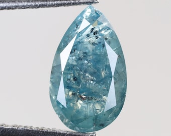 1.17 CT, 8.7 X 5.3 X 3.1 MM, Loose Diamond Blue Color Pear Shape Polished Diamond For Engagement Jewelry, Antique Diamond, Birthstone, S869