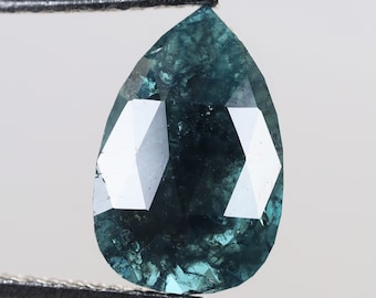 0.88 Ct, 9.2 X 6.0 X 1.6  MM, Loose Diamond Blue Color Pear Shape Beautiful Rustic Diamond, Loose Galaxy Diamond, Organic Wedding Ring, S579