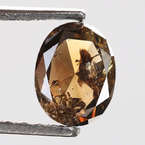 0.51 CT, 5.5 X 4.2 X 2.3 MM, Natural Loose Diamond Champagne Color Oval Shape Polished Diamond, Real Crystal Diamond, Mine Diamond Ring, shops S86