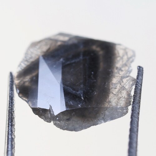 1.19 CT, 12.2 X 11.5 X 1.1 shops MM, Natural Loose Diamond Gray Black Color Unshaped Flat Polished Diamond, Earth Mine Stone, Diamond Rings, S893