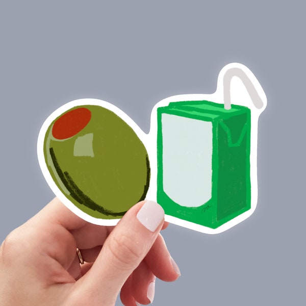 Olive Juice Sticker, cute sticker, I love you sticker, cute saying sticker, anniversary gift, gift for partner