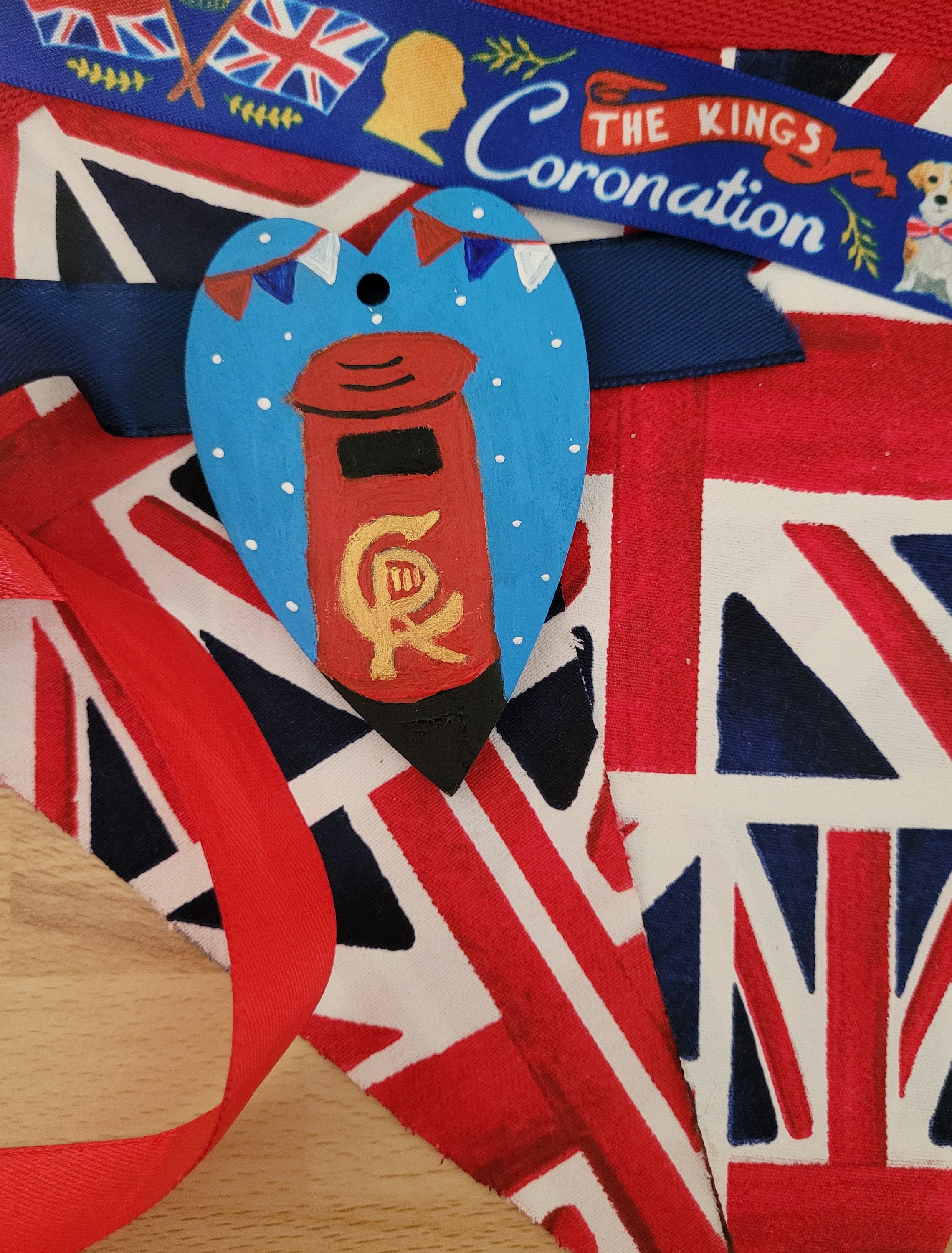 Hand Painted King Charles III Coronation Post Box Decoration - Etsy ...