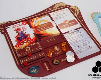 Tabellone giocatore e tabellone avversario compatibili con Dragon Eclipse – Tabellone giocatore epico per Mystling e Marker | Accessori per giochi da tavolo